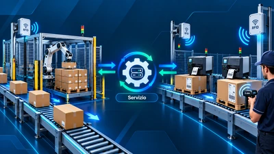 Impianto RFID con etichettatura